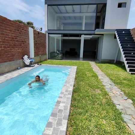 Casa De Playa Con Piscina Villa Ancon Buitenkant foto