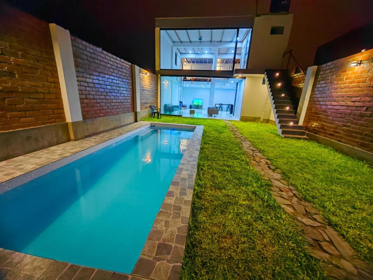 Casa De Playa Con Piscina Villa Ancon Buitenkant foto