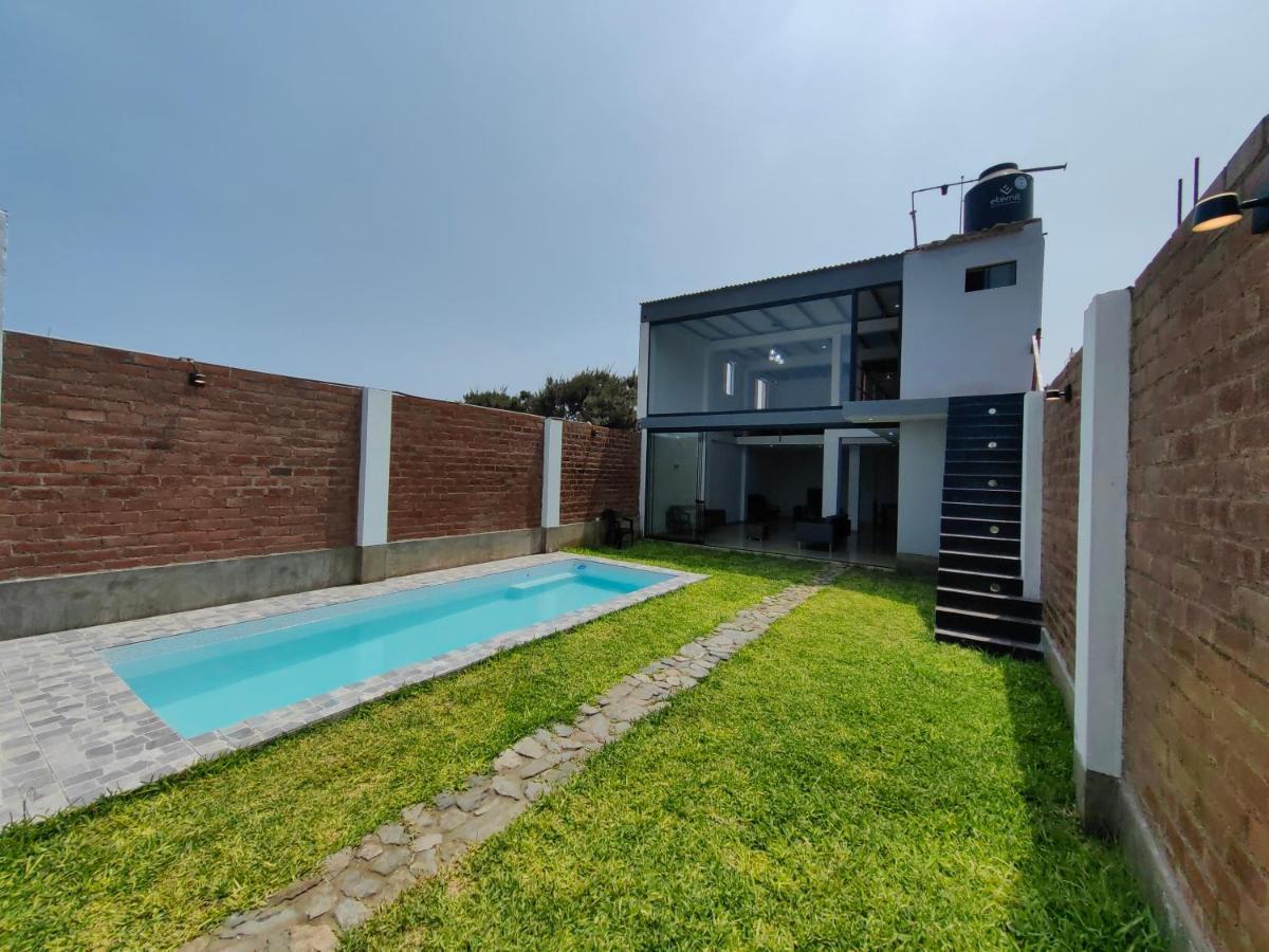 Casa De Playa Con Piscina Villa Ancon Buitenkant foto