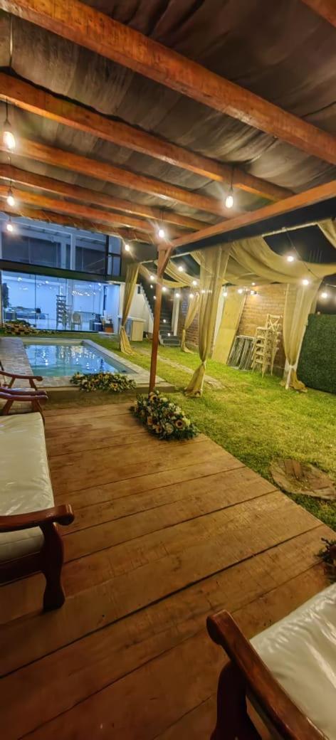 Casa De Playa Con Piscina Villa Ancon Buitenkant foto