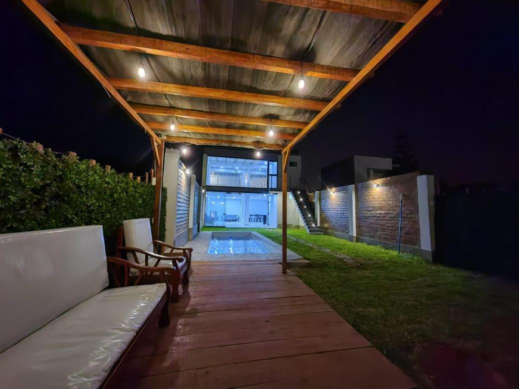 Casa De Playa Con Piscina Villa Ancon Buitenkant foto