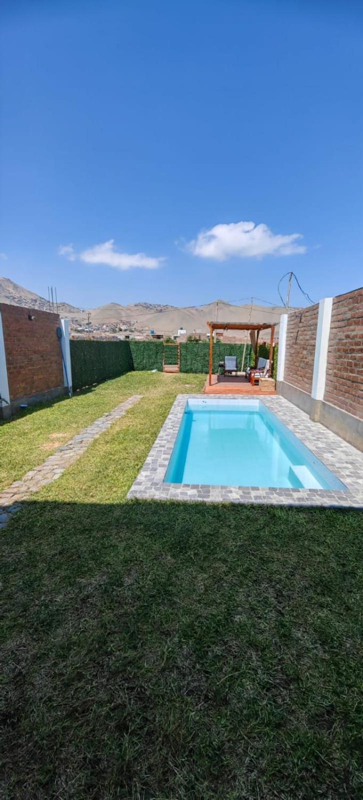 Casa De Playa Con Piscina Villa Ancon Buitenkant foto