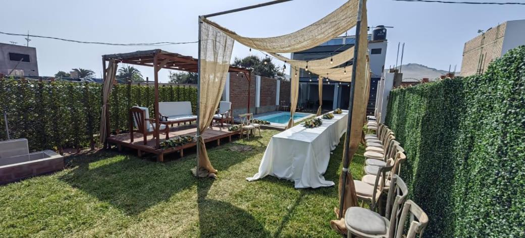 Casa De Playa Con Piscina Villa Ancon Buitenkant foto
